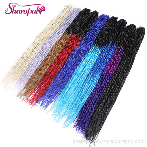 Senegalese Crochet Braids 22inch 30strands Synthetic Mix Ombre Color Twist Braiding Hair Extension 100gram